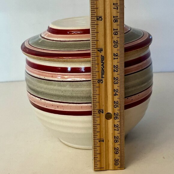 Ceramic Butter Bell Crock Dish Studio Art Pottery Signed - Picture 12 of 13